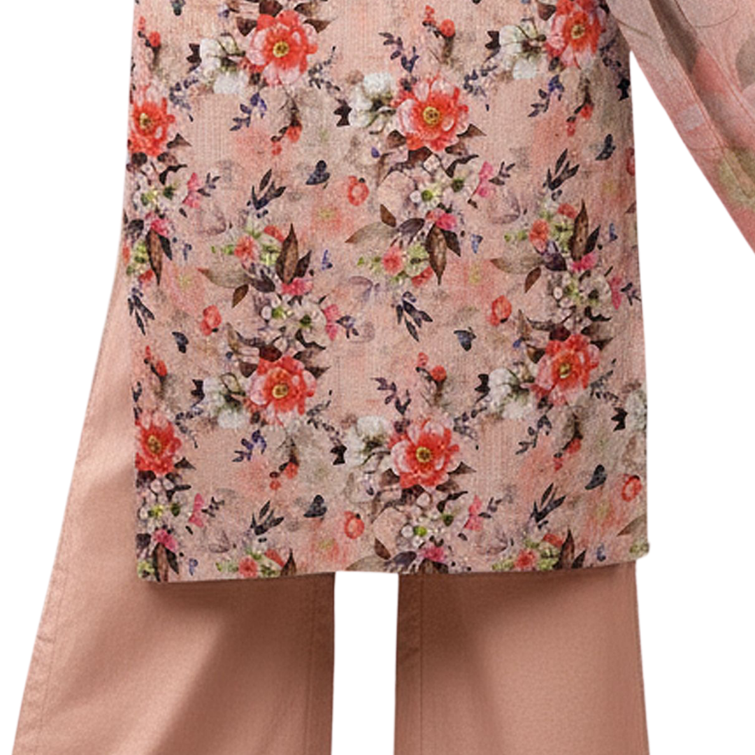 3-Piece Digital Allover Print Dabby Lawn Suit – Vol 612 (Design 10)