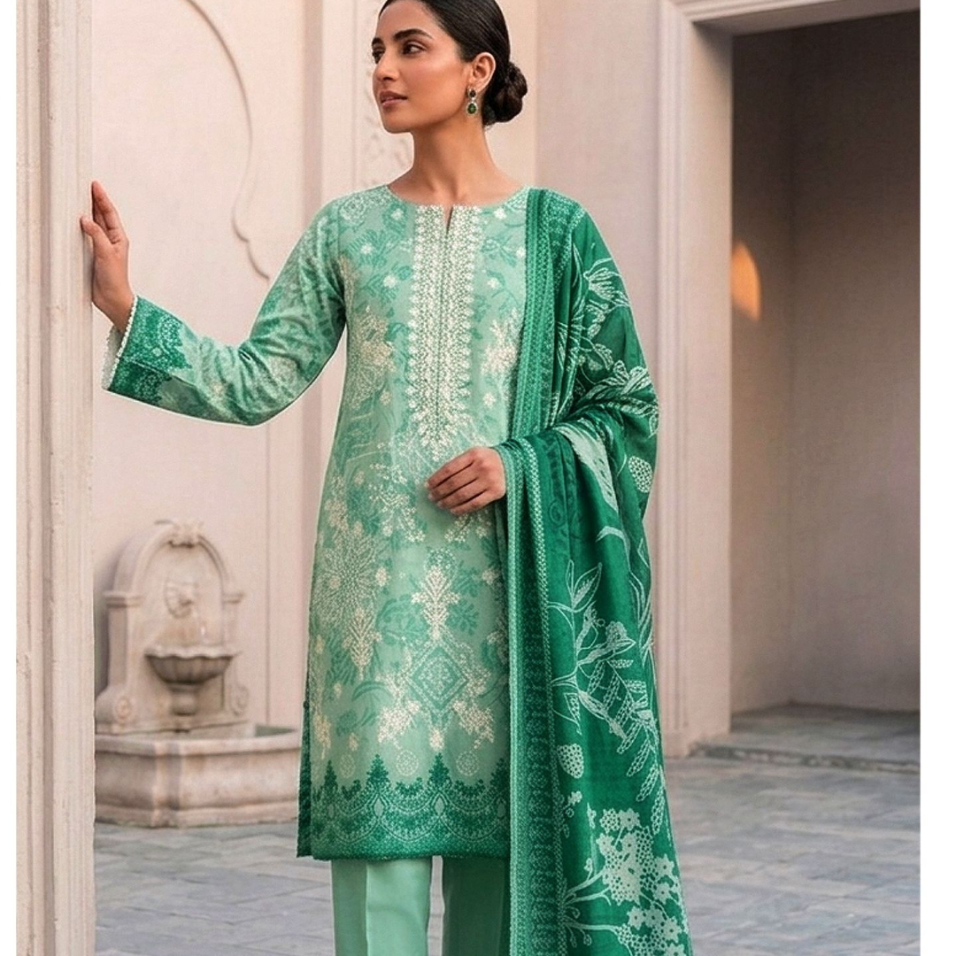 Artisanal Threads | Design 06 | The Emerald Mint Fusion