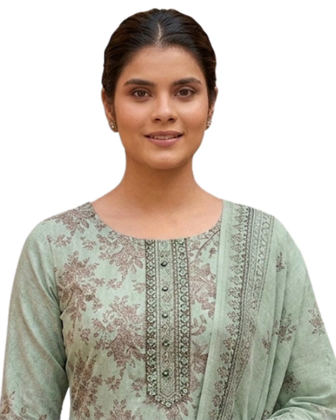 Timeless Grace: The Heritage Series | Premium Digital Print Lawn – Vol 484 (Design 05)
