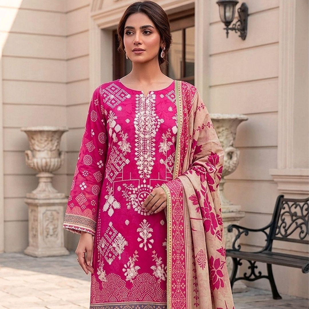 Artisanal Threads | Design 05 | The Radiant Magenta Bloom