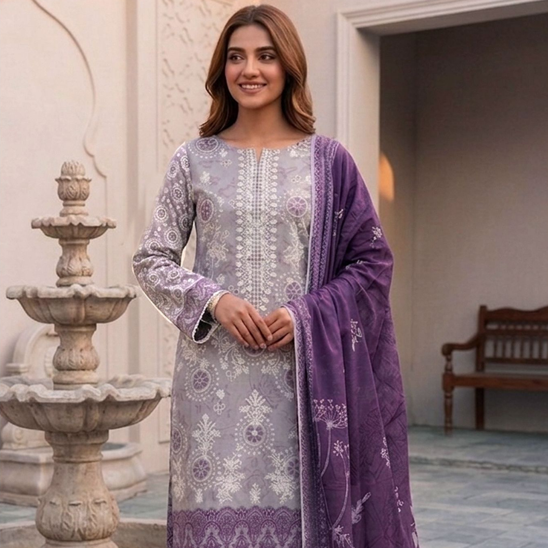 Artisanal Threads | Design 01 | Lavender Mist & Royal Plum624