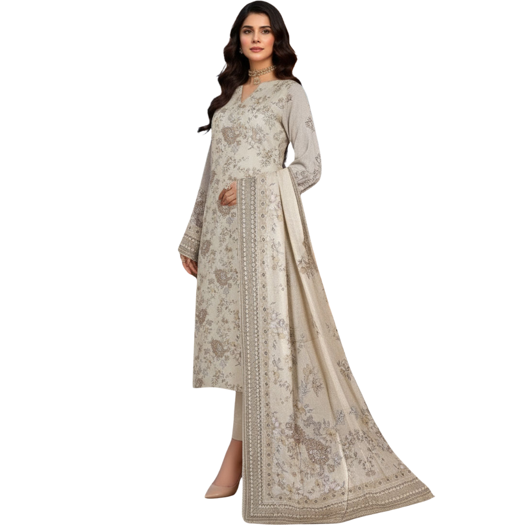 Timeless Grace: The Heritage Series | Premium Digital Print Lawn – Vol 484 (Design 02)