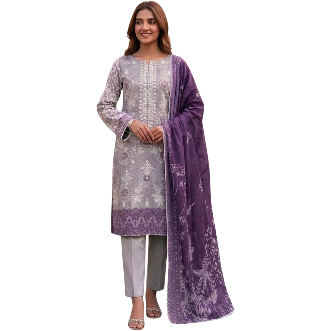 Artisanal Threads | Design 01 | Lavender Mist & Royal Plum624