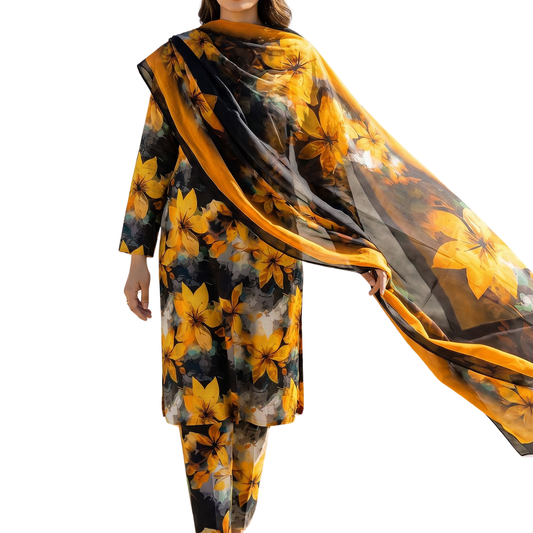 Luminous Lily – Premium Lawn Vol. 646 (Design 05)