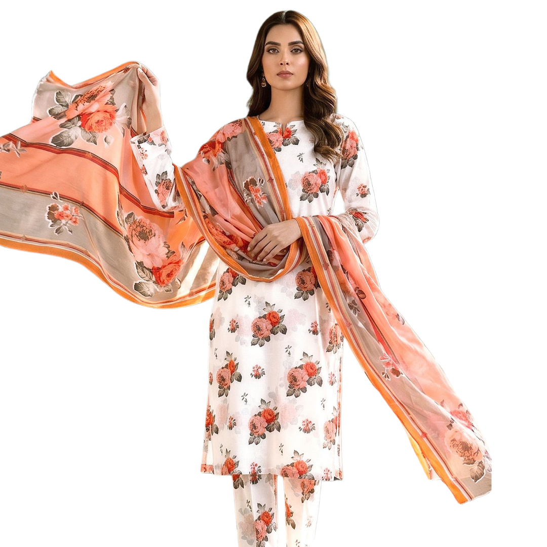 Seamless Elegance: The Allover Edit | Design 05 | The Coral Nectar Ensemble