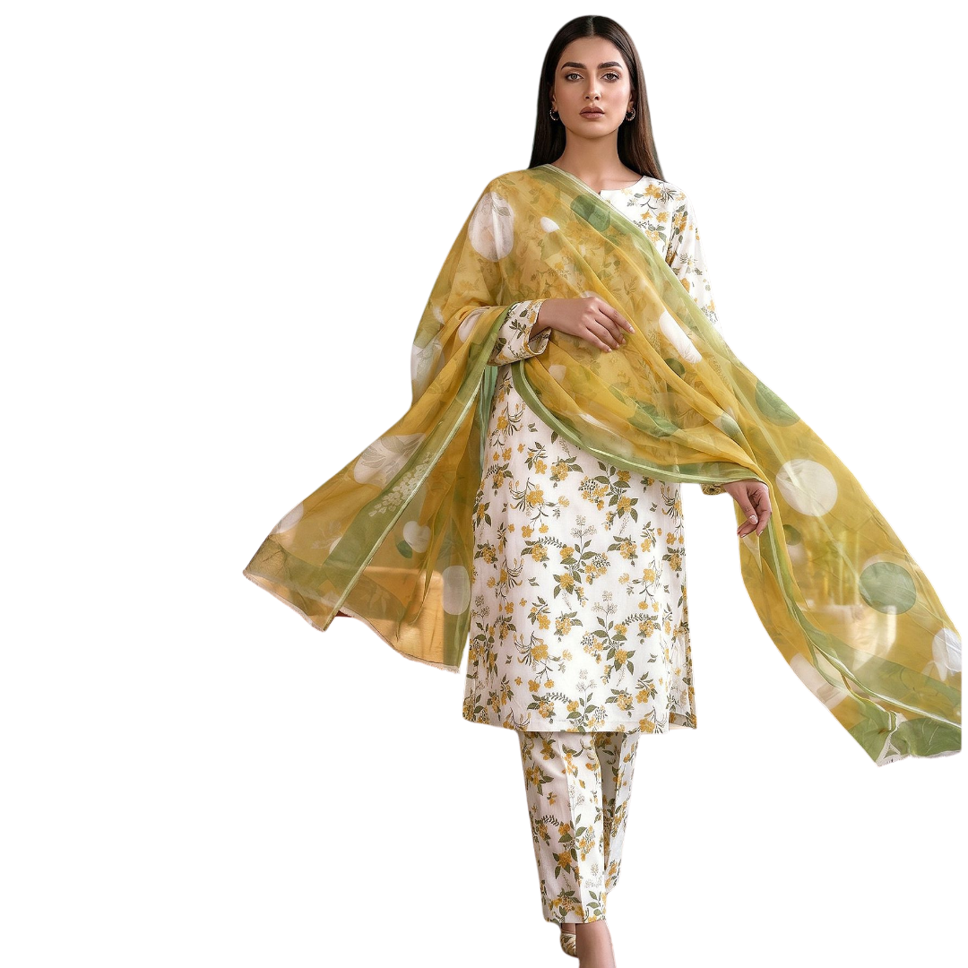 Seamless Elegance: The Allover Edit | Design 03 | The Golden Meadow Ensemble