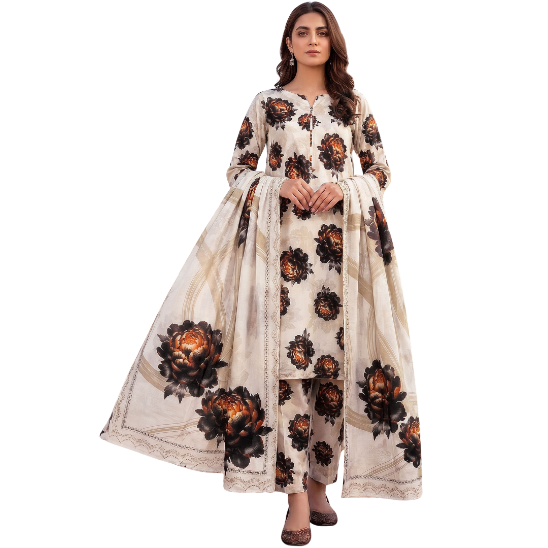 Seamless Elegance: Vintage Floral Allover Co-ord Suite (Vol. 644)