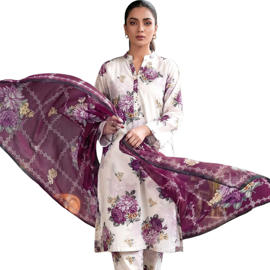 Seamless Elegance: The Allover Edit | Design 06 | The Plum Dahlia Ensemble