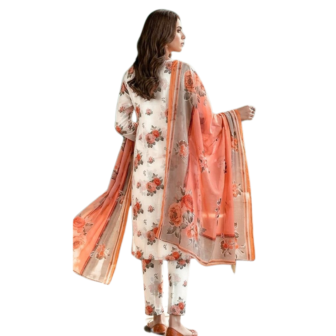 Seamless Elegance: The Allover Edit | Design 05 | The Coral Nectar Ensemble