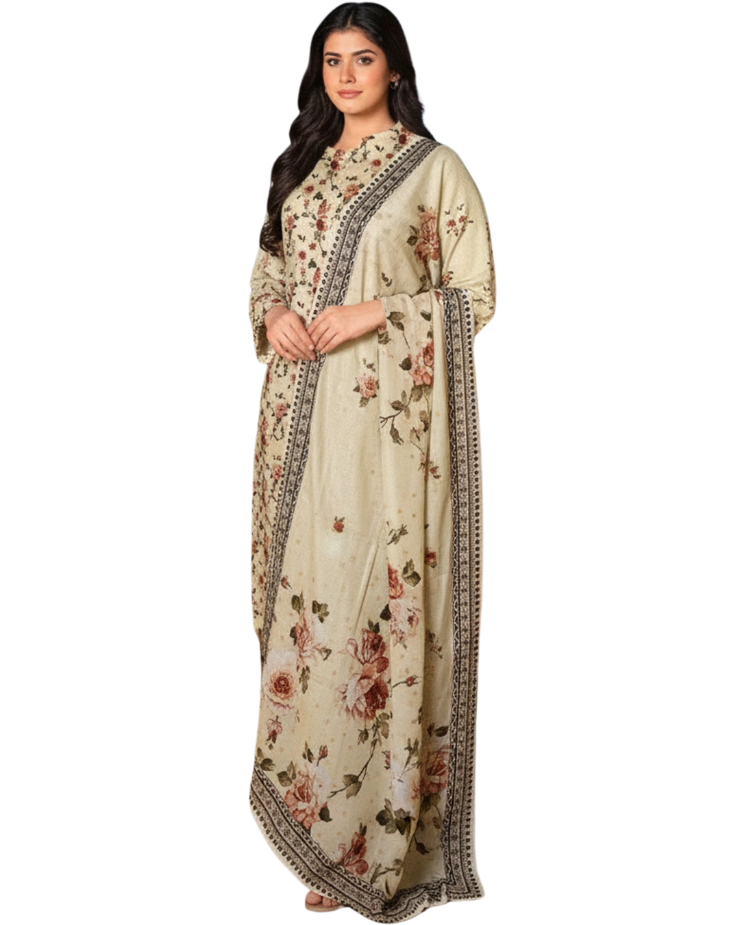Timeless Grace: The Heritage Series | Premium Digital Print Lawn – Vol 484 (Design 07)