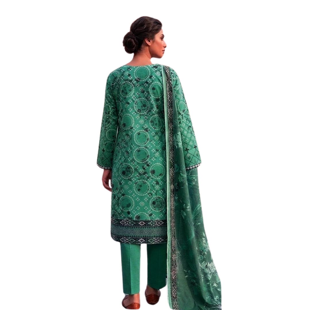 Artisanal Threads | Design 08 | The Teal Forest Ensemble