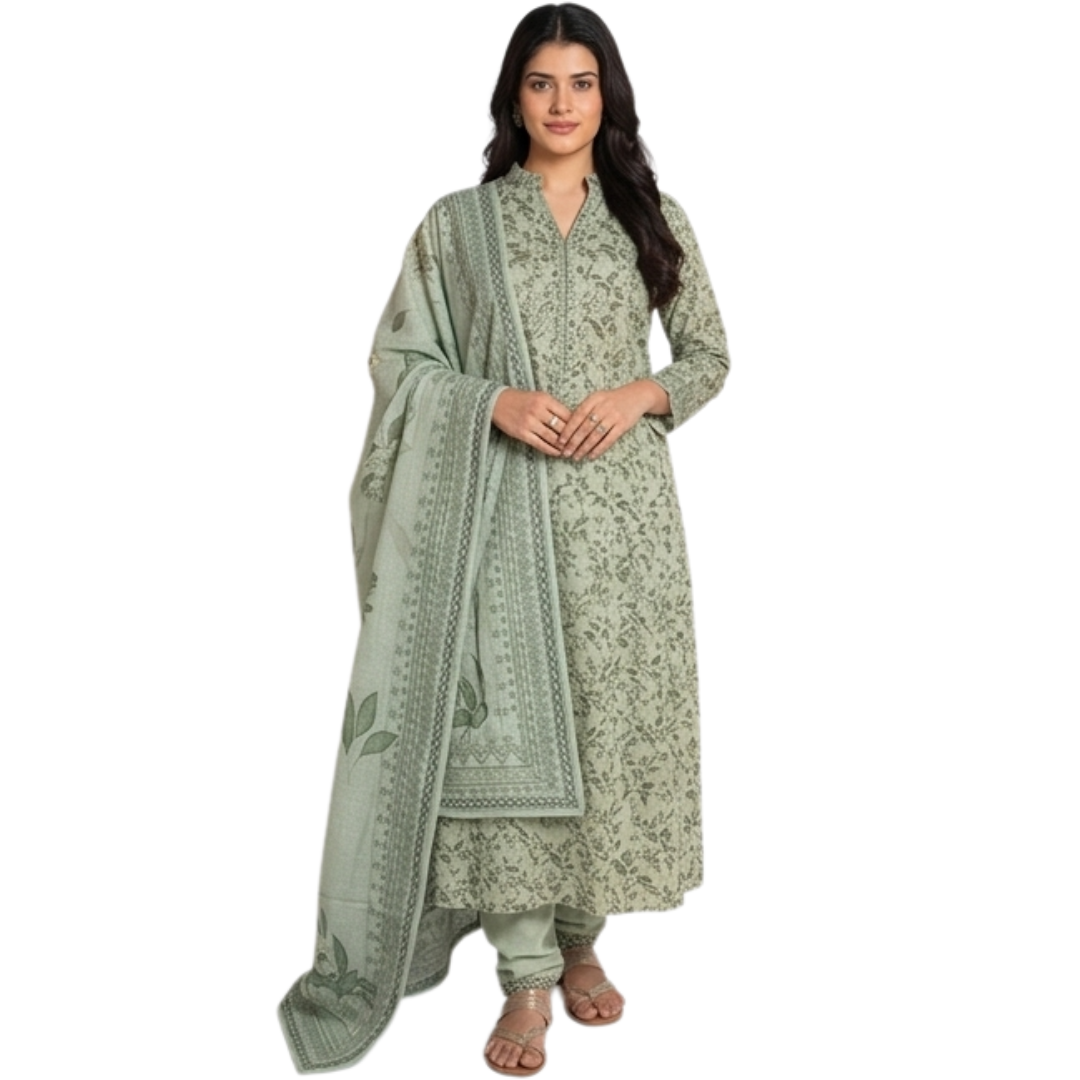 Timeless Grace: The Heritage Series | Premium Digital Print Lawn – Vol 484