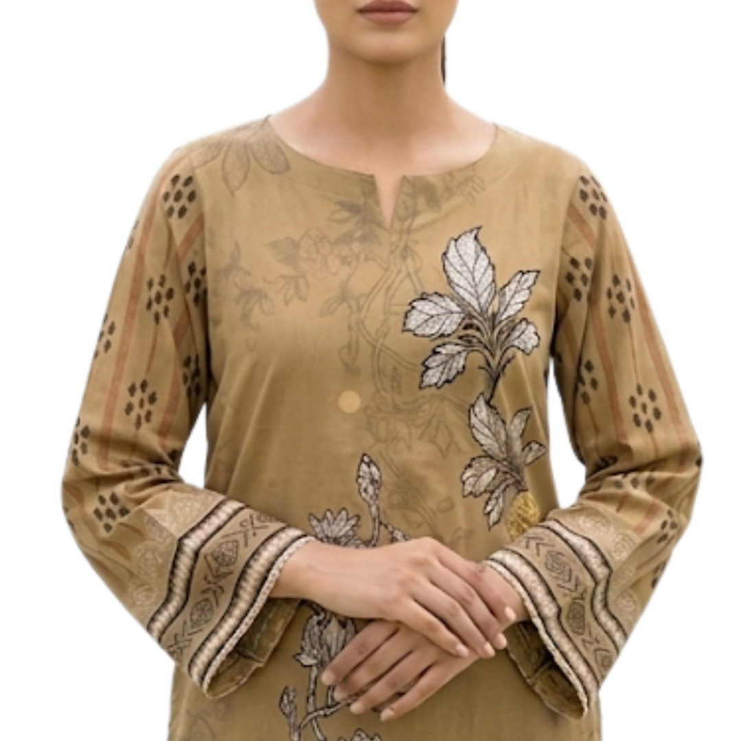 Bold & Textured: The Luxe Statement | Premium Digital Print Lawn – Vol 641 (Design 08)