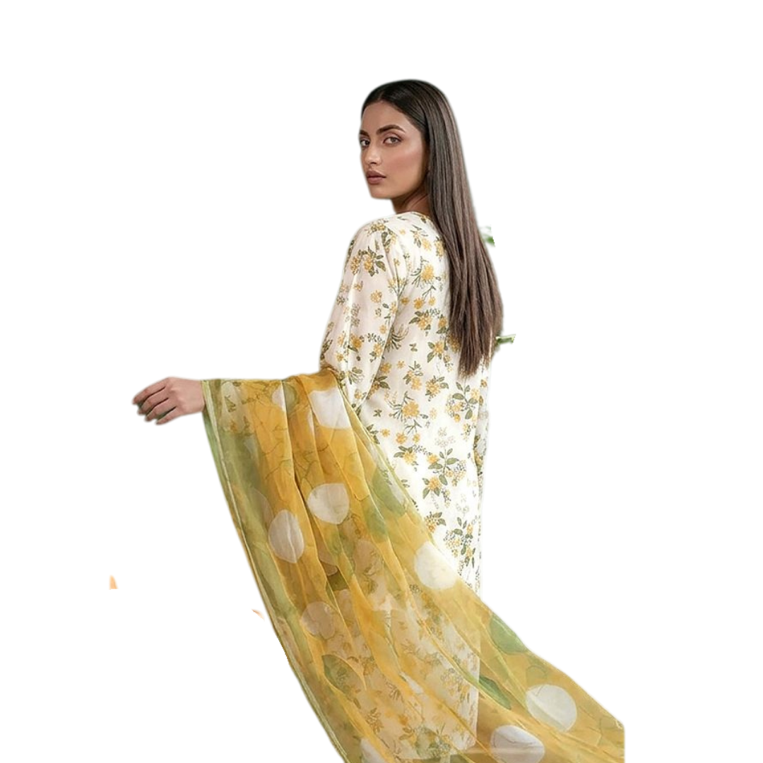 Seamless Elegance: The Allover Edit | Design 03 | The Golden Meadow Ensemble