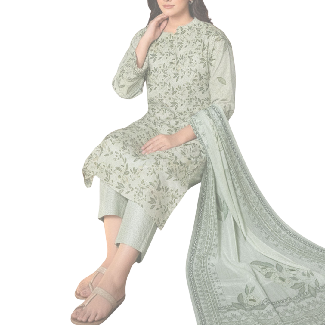 Timeless Grace: The Heritage Series | Premium Digital Print Lawn – Vol 484