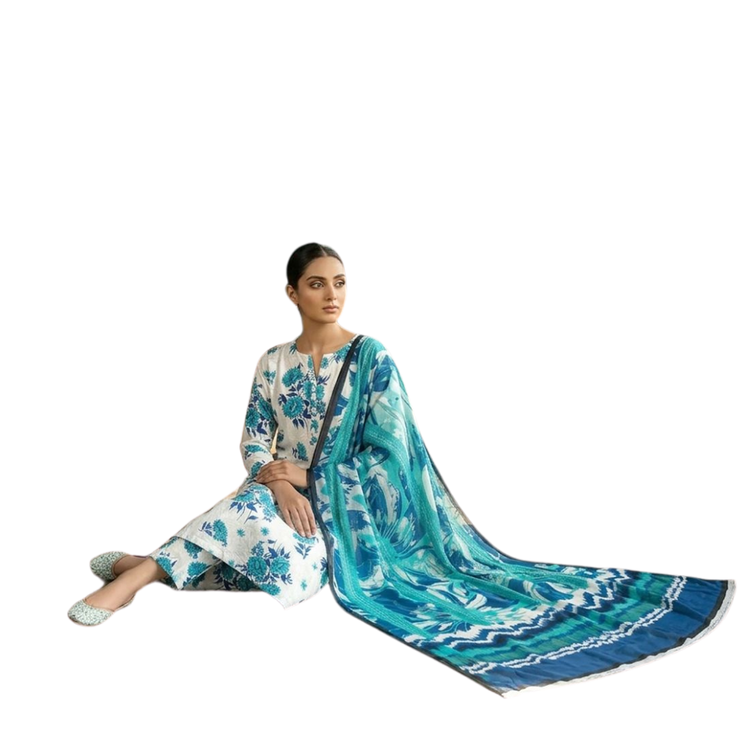 Seamless Elegance | Design 01 | The Turquoise Tropic Ensemble