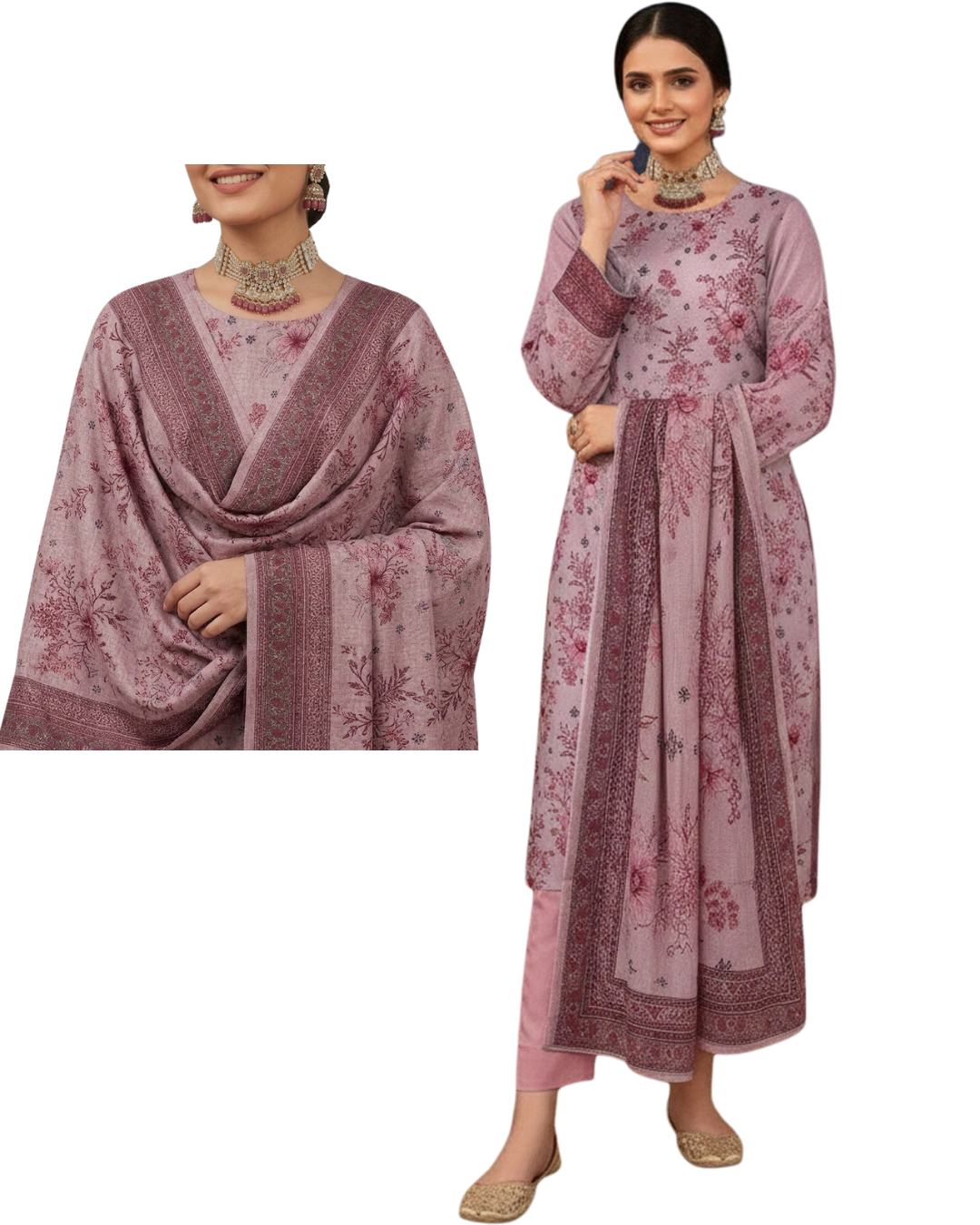 Timeless Grace: The Heritage Series | Premium Digital Print Lawn – Vol 484 (Design 06)