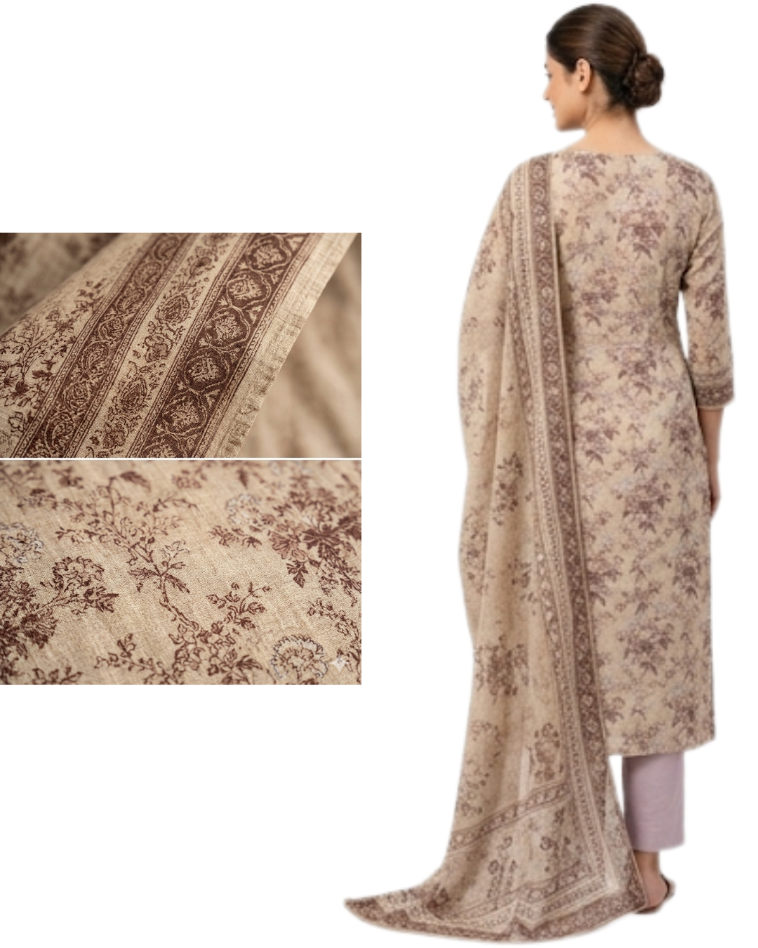 Timeless Grace: The Heritage Series | Premium Digital Print Lawn – Vol 484 (Design 08)