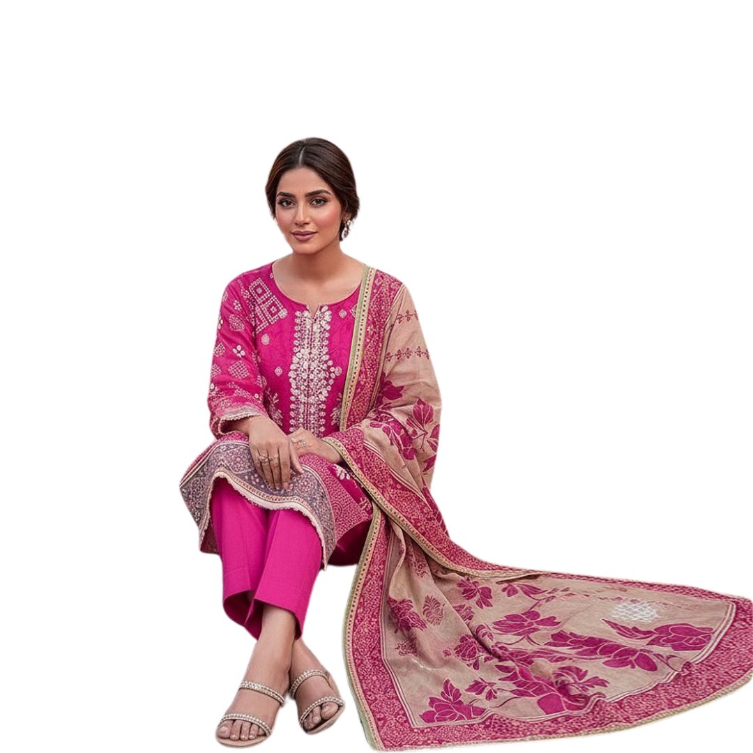 Artisanal Threads | Design 05 | The Radiant Magenta Bloom