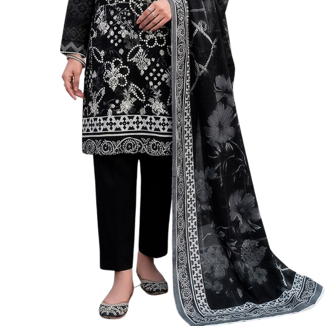 Artisanal Threads | Design 02 | The Monochrome Masterpiece