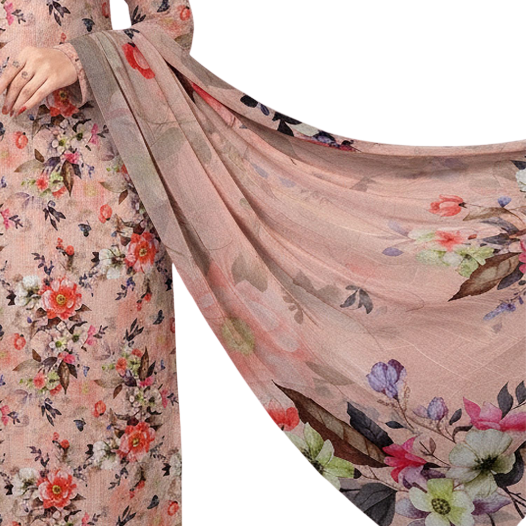 3-Piece Digital Allover Print Dabby Lawn Suit – Vol 612 (Design 10)