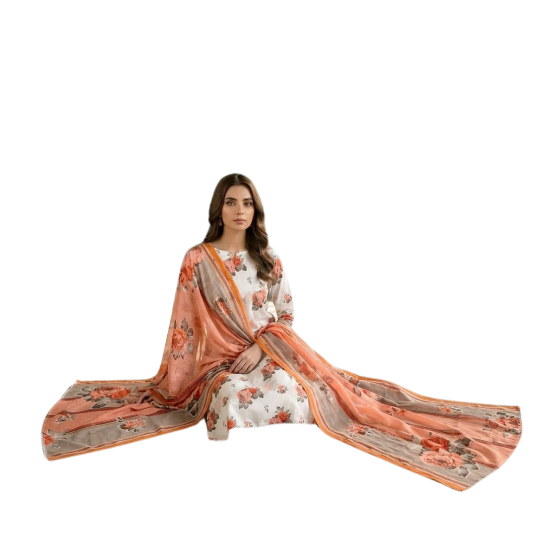 Seamless Elegance: The Allover Edit | Design 05 | The Coral Nectar Ensemble