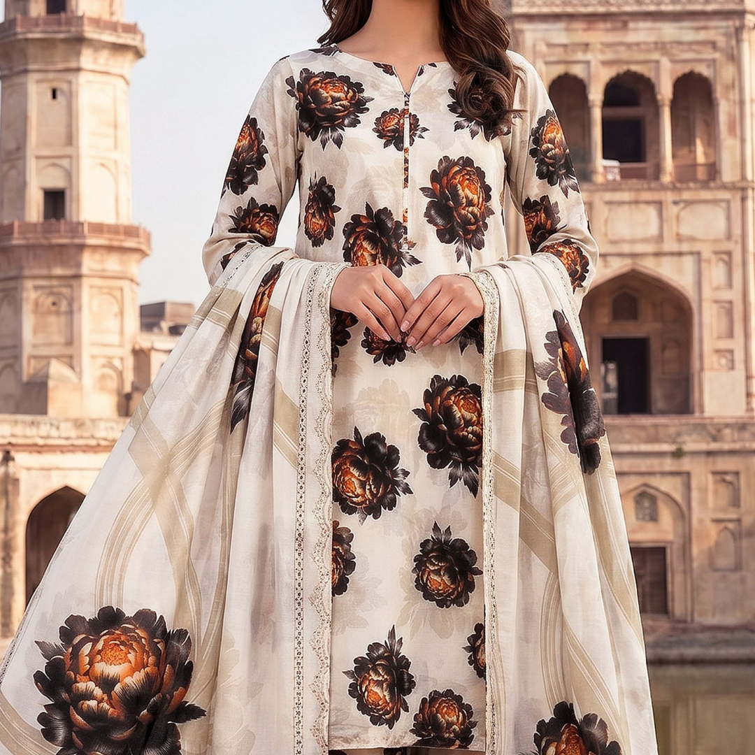 Seamless Elegance: Vintage Floral Allover Co-ord Suite (Vol. 644)