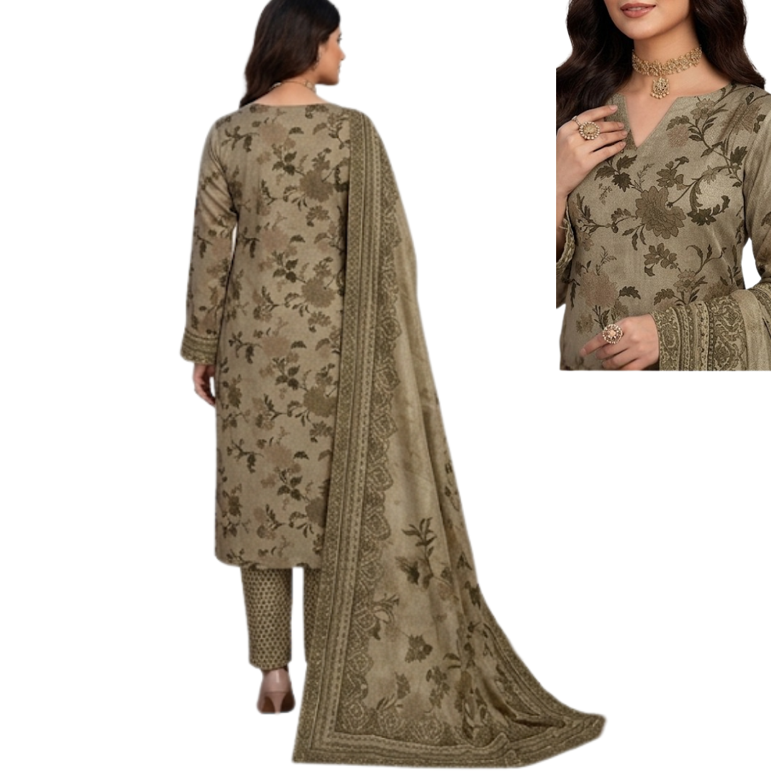 Timeless Grace: The Heritage Series | Premium Digital Print Lawn – Vol 484 (Design 04)