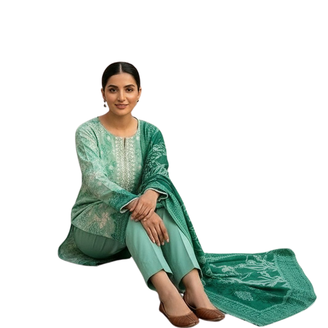 Artisanal Threads | Design 06 | The Emerald Mint Fusion
