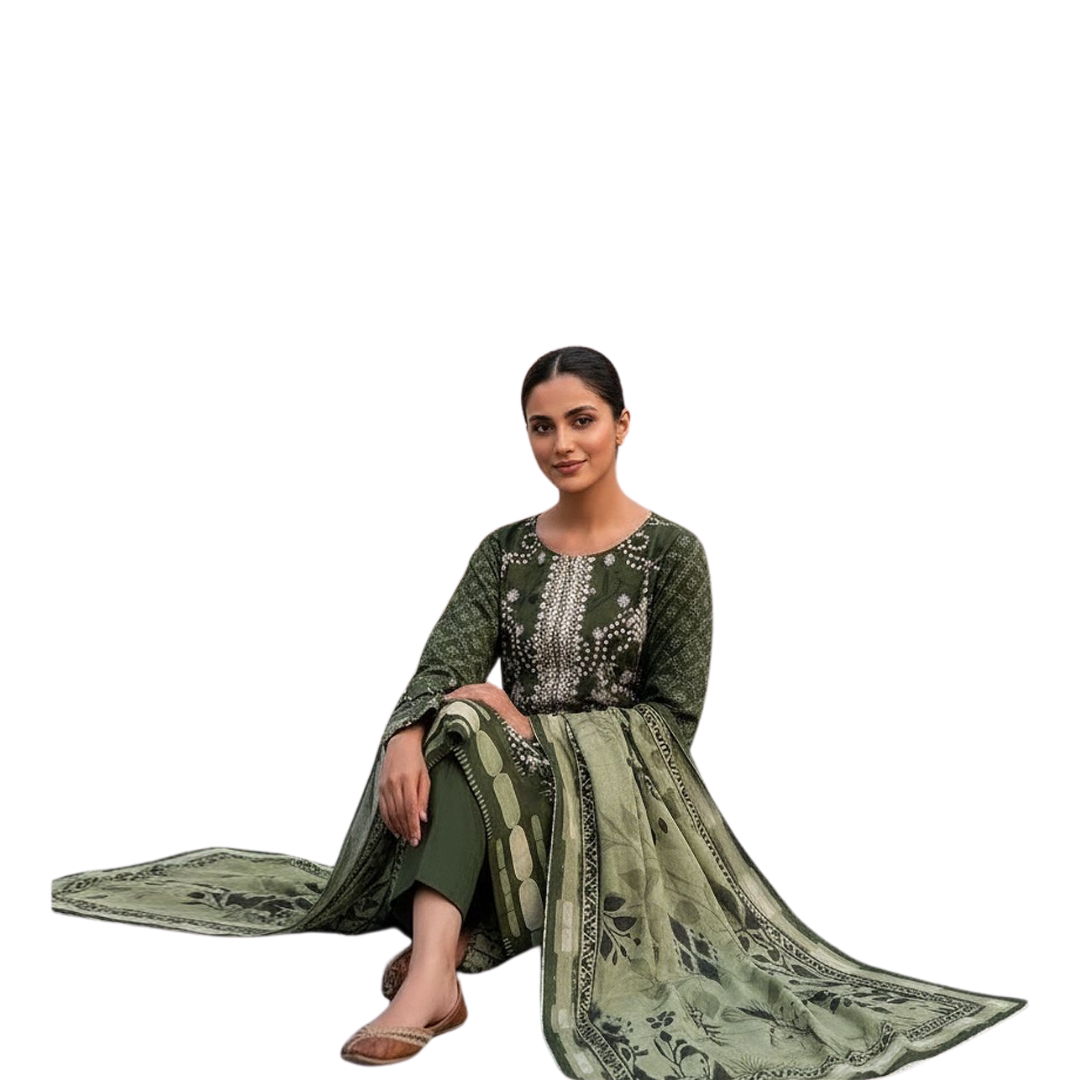 Artisanal Threads | Design 04 | The Aquamarine Floral Bloom