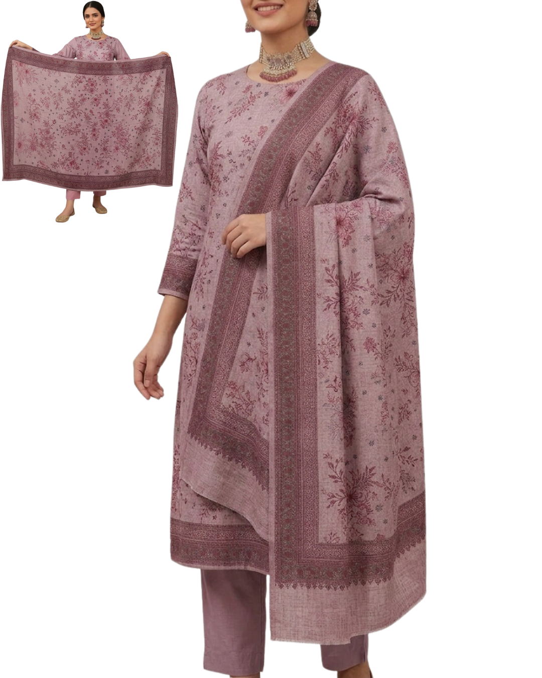 Timeless Grace: The Heritage Series | Premium Digital Print Lawn – Vol 484 (Design 06)