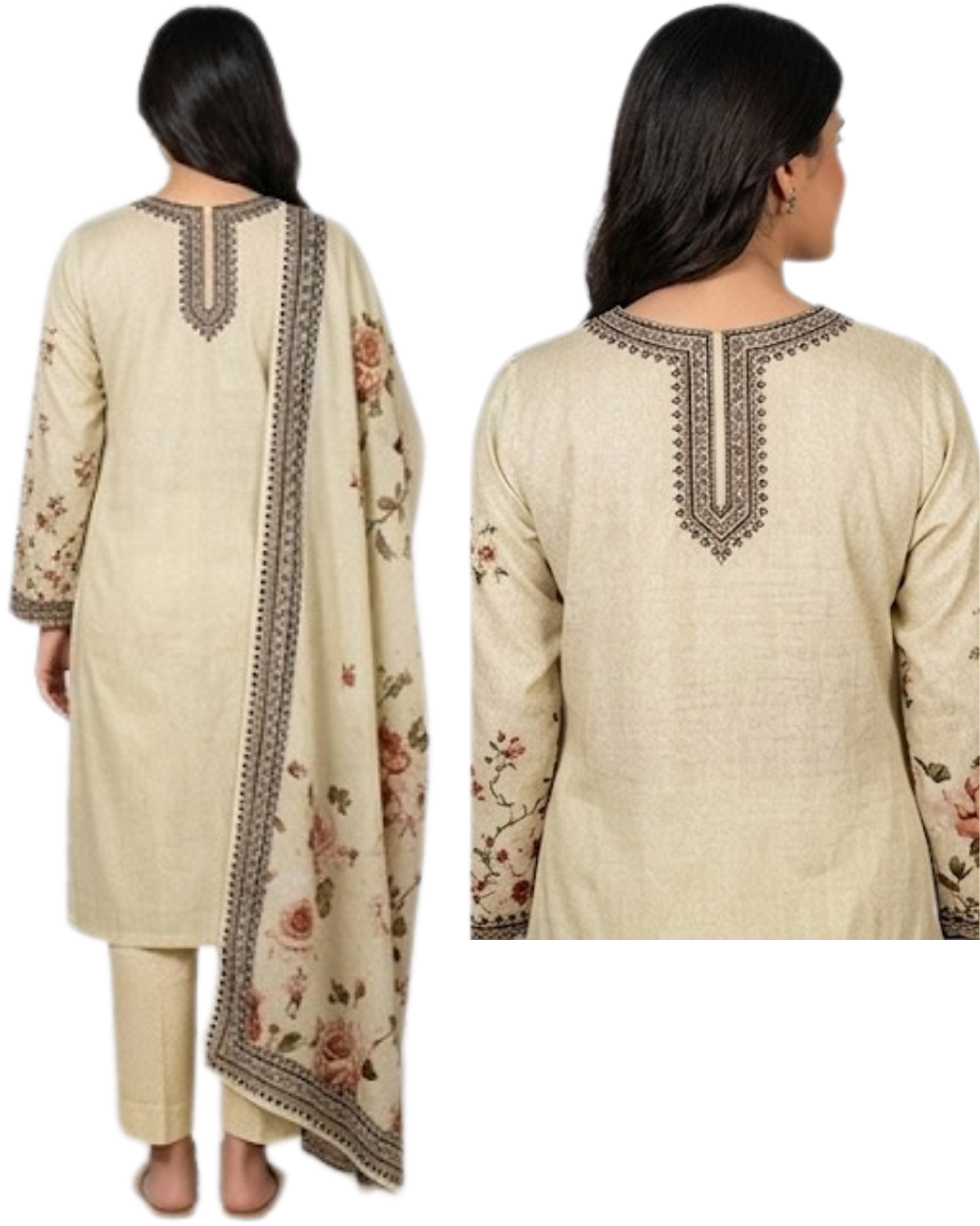 Timeless Grace: The Heritage Series | Premium Digital Print Lawn – Vol 484 (Design 07)