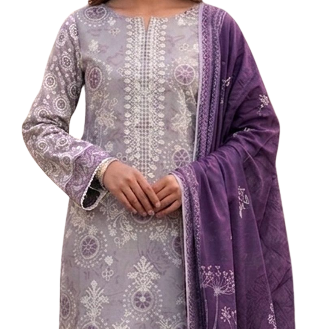 Artisanal Threads | Design 01 | Lavender Mist & Royal Plum624