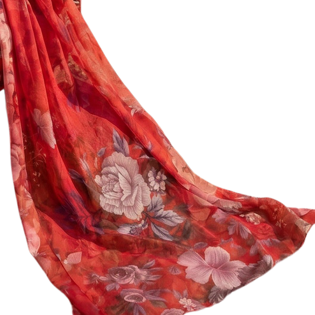 Crimson Elegance – Premium Lawn Vol. 646 (Design 07)
