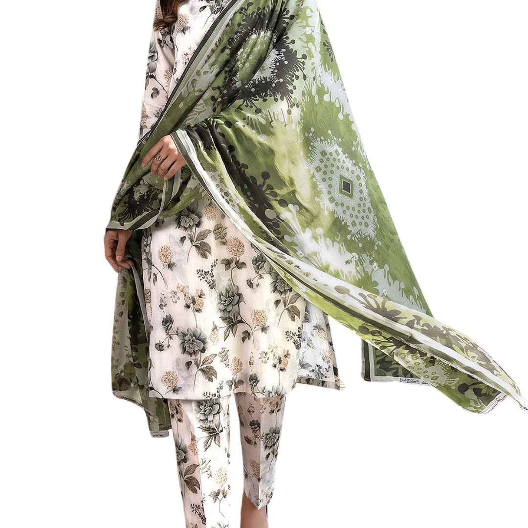 Seamless Elegance: The Allover Edit | Design 07 | The Mossy Verdure Ensemble