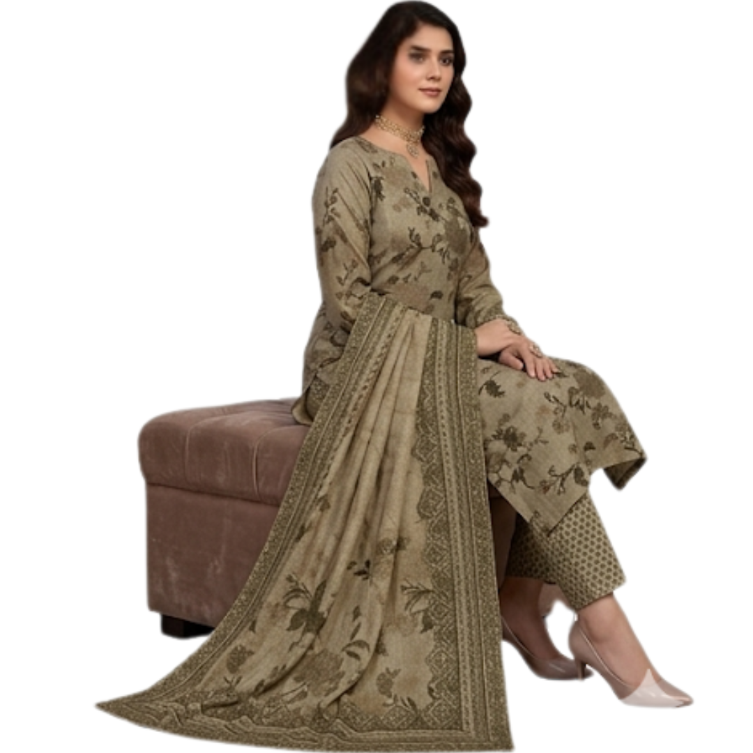 Timeless Grace: The Heritage Series | Premium Digital Print Lawn – Vol 484 (Design 04)