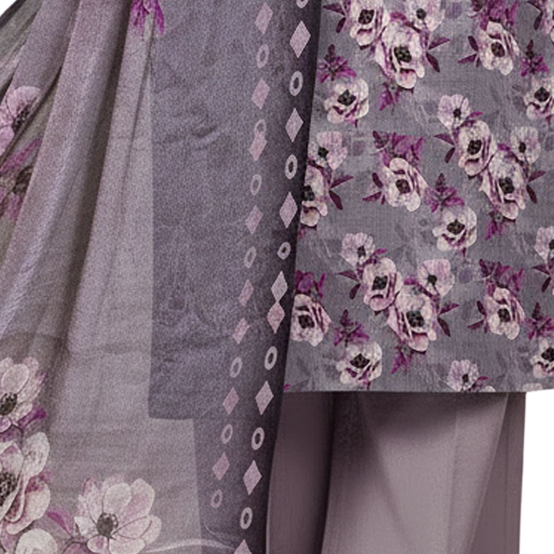 3-Piece Digital Allover Print Dabby Lawn Suit – Vol 612 (Design 9)
