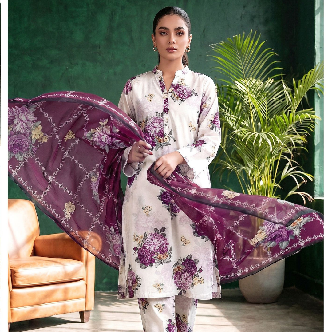 Seamless Elegance: The Allover Edit | Design 06 | The Plum Dahlia Ensemble
