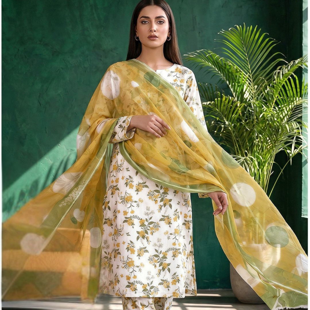 Seamless Elegance: The Allover Edit | Design 03 | The Golden Meadow Ensemble