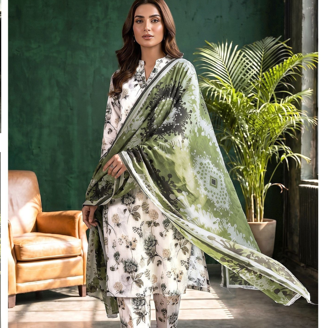 Seamless Elegance: The Allover Edit | Design 07 | The Mossy Verdure Ensemble