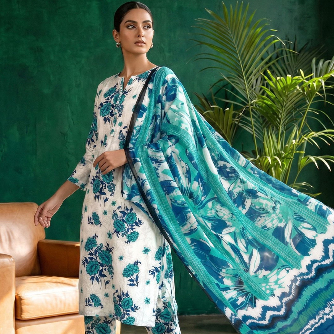Seamless Elegance | Design 01 | The Turquoise Tropic Ensemble