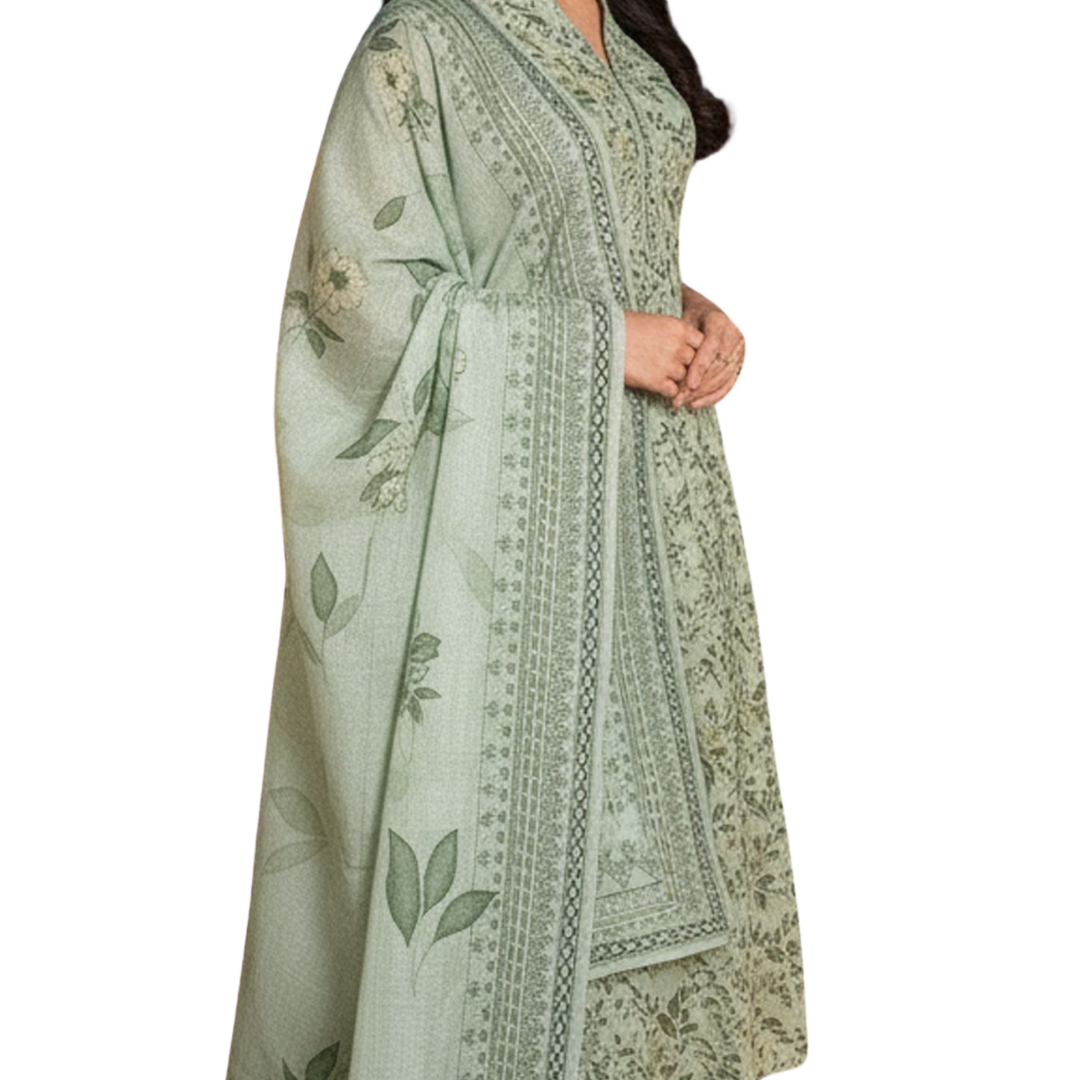 Timeless Grace: The Heritage Series | Premium Digital Print Lawn – Vol 484