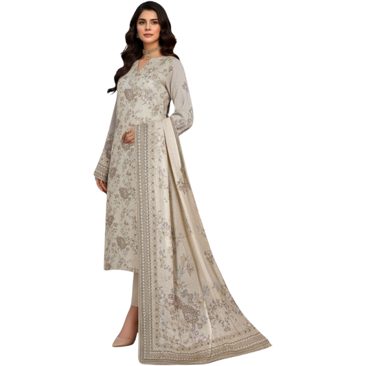 Mom’s Collection | Digital Print Premium Lawn & Voile Dupatta – Vol 484